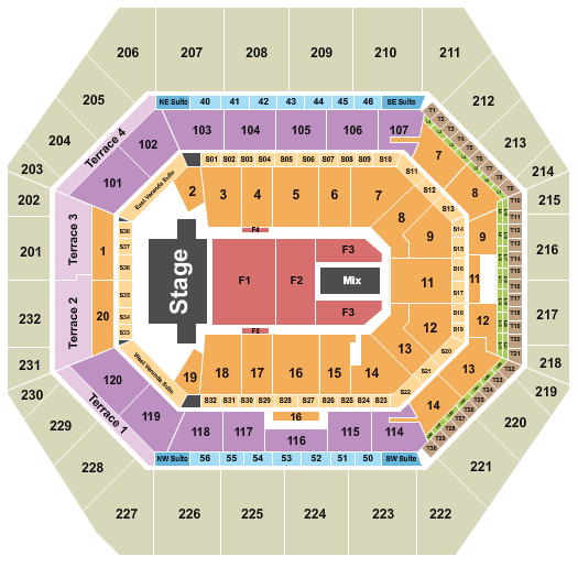 Gainbridge Fieldhouse Bert Kreischer Seating Chart